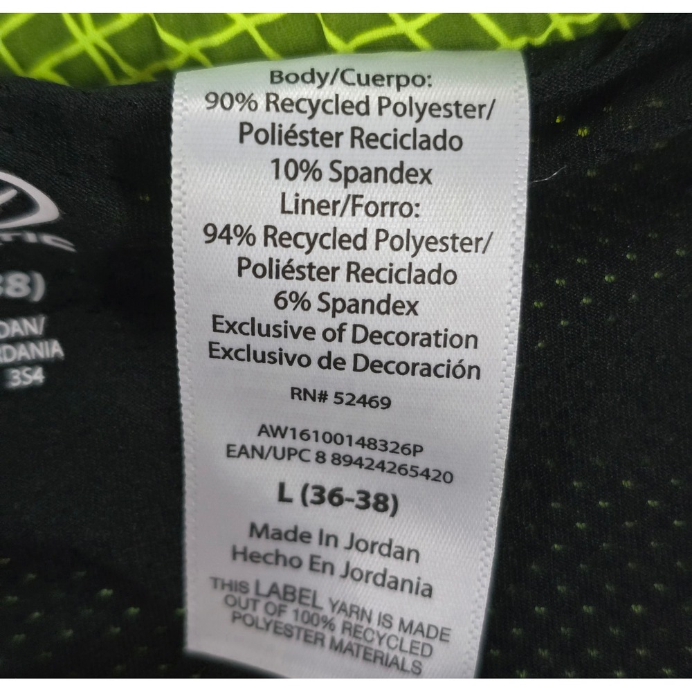 Athletic Works Mens 2-in-1 Performance Shorts Acid Yellow Grey Large L 36-38 NWT - Picture 5 of 7